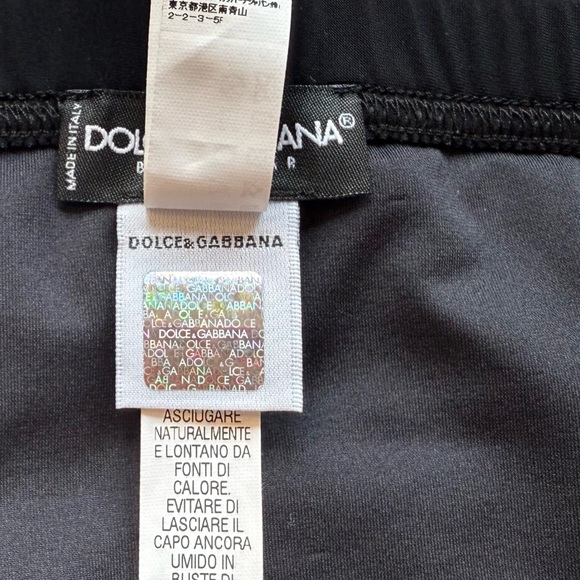 DOLCE & GABBANA Men’s Swim Briefs With DG Hardware In Black Size L - Picture 12 of 12